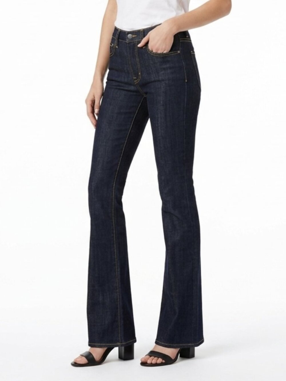 Paper Denim Heavy Weight Flared Dark Wash Jeans NEW- Sz. 24